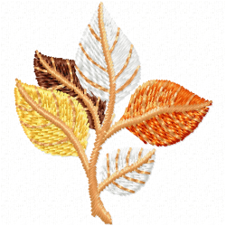 Leaves Embroidery Design 4